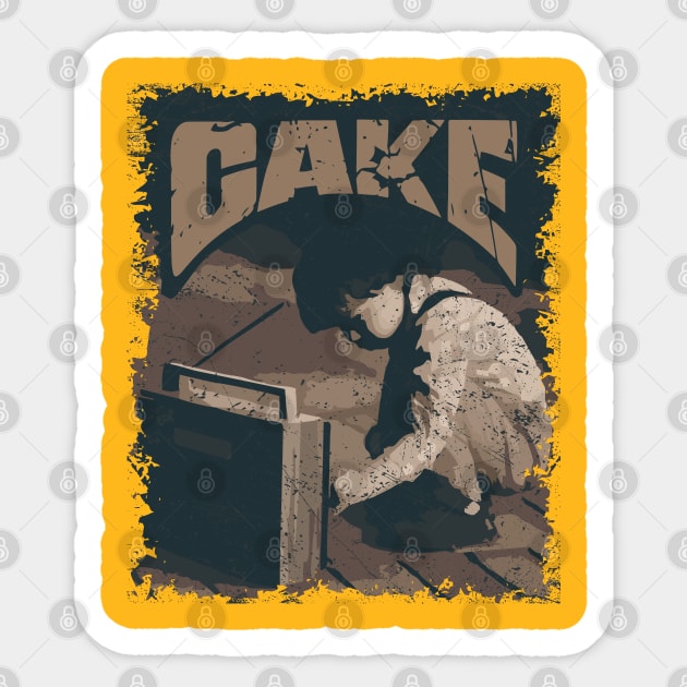 Cake Vintage Radio Sticker by K.P.L.D.S.G.N